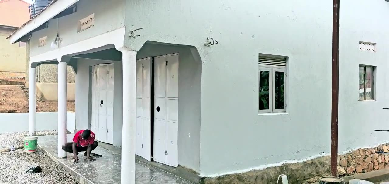 The new community building nearing completion - Angie's Heart of Hope Project in Uganda
